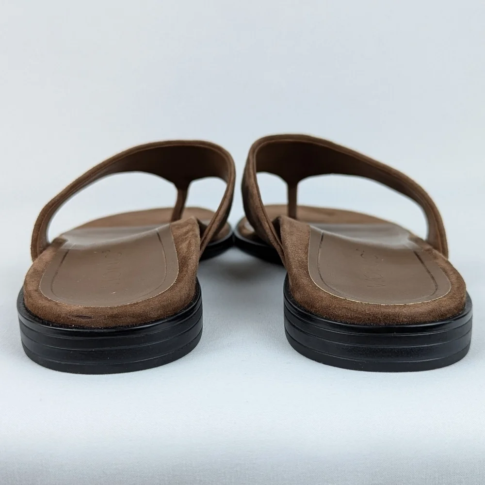 Vionic Agave Sandal Suede Thong Comfort Toe Post Monks Robe Brown 10 EU41 NWOB - Picture 9 of 16